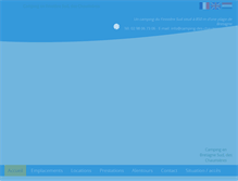 Tablet Screenshot of camping-des-chaumieres.com